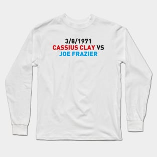 Cassius Clay vs Joe Frazier 1971 Long Sleeve T-Shirt